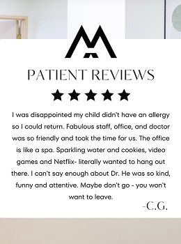 Positive patient review for healthcare service.