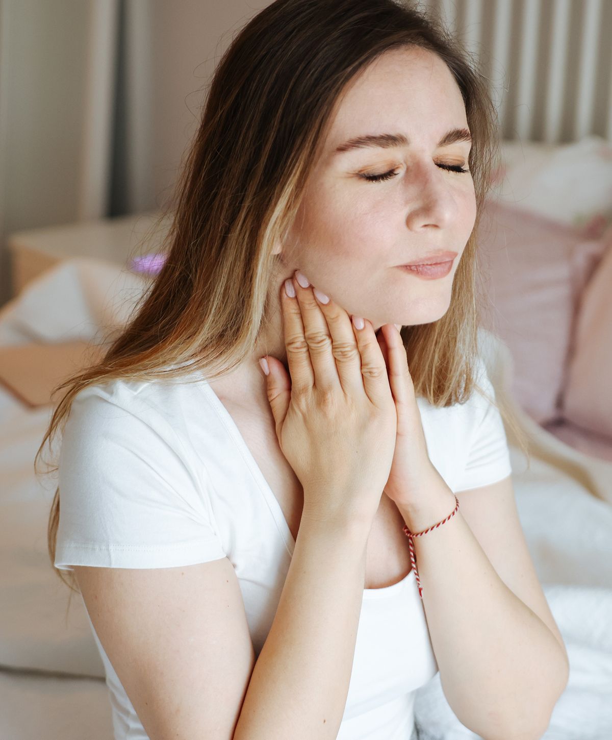 Mother and child sharing a tender moment.